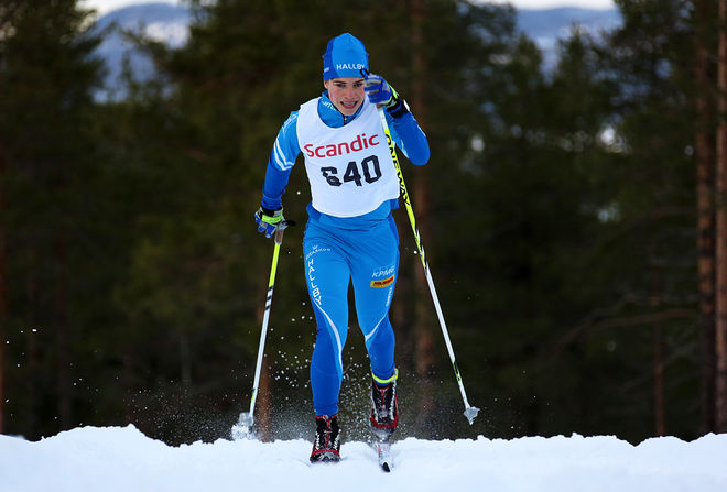 ERIC ROSJÖ från IF Hallby SOK var bäste svensk i JVM:s skiathlon med en 14:e plats. Foto/rights: KJELL-ERIK KRISTIANSEN/sweski.com
