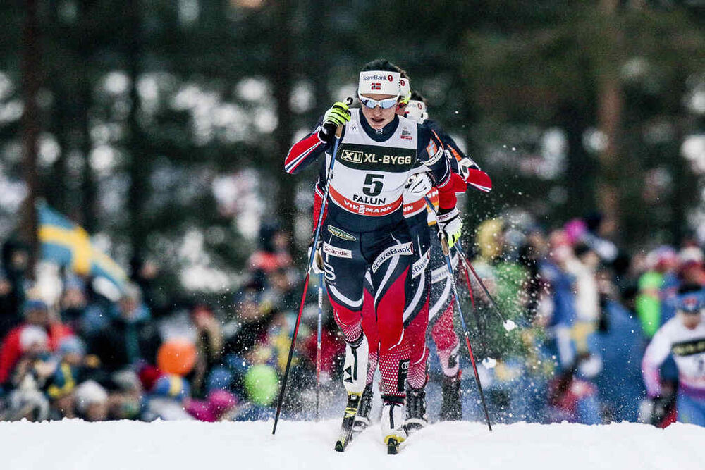 29.01.2017, Falun Sweden (SWE):Marit Bjoergen (NOR) - FIS world cup cross-country, mass women, Falun (SWE). www.nordicfocus.com. © Modica/NordicFocus. Every downloaded picture is fee-liable.