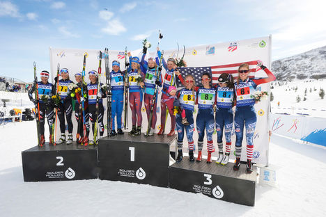 2017 USANA FIS Nordic Junior World Championships - women's 4x3.3k relay (U.S. Ski Team - Tom Kelly) 2017 USANA FIS Nordic Junior World Championships - women