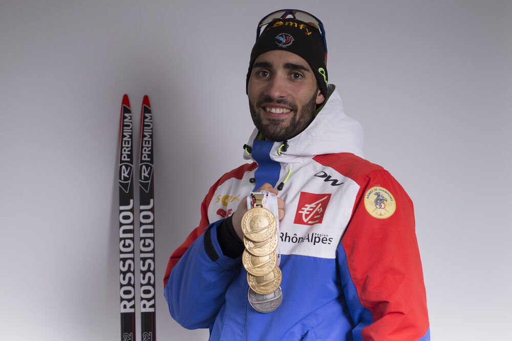 13.03.2016, Oslo, Norway (NOR):Martin Fourcade (FRA) - IBU world championships biathlon, medals, Oslo (NOR). www.nordicfocus.com. © NordicFocus. Every downloaded picture is fee-liable.