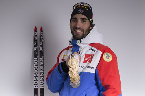 13.03.2016, Oslo, Norway (NOR):Martin Fourcade (FRA) - IBU world championships biathlon, medals, Oslo (NOR). www.nordicfocus.com. © NordicFocus. Every downloaded picture is fee-liable. NordicFocus 13.03.2016, Oslo, Norway (NOR):Martin Fourcade (FRA) - IBU world championships biathlon, medals, Oslo (NOR). www.nordicfocus.com. © NordicFocus. Every downloaded picture is fee-liable.
