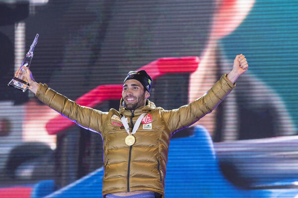 12.02.2017, Hochfilzen, Austria (AUT):Martin Fourcade (FRA) - IBU world championships biathlon, medals, Hochfilzen (AUT). www.nordicfocus.com. © NordicFocus. Every downloaded picture is fee-liable. NordicFocus