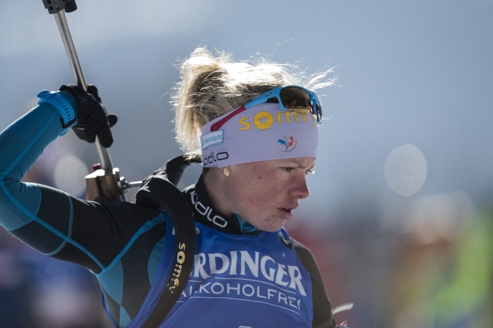 10.02.2017, Hochfilzen, Austria (AUT):Marie Dorin Habert (FRA) - IBU world championships biathlon, sprint women, Hochfilzen (AUT). www.nordicfocus.com. © NordicFocus. Every downloaded picture is fee-liable.
