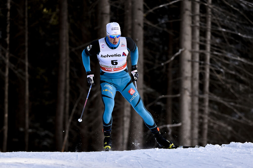 14.01.2017, Toblach, Italy (ITA):Lucas Chanavat (FRA) - FIS world cup cross-country, individual sprint, Toblach (ITA). www.nordicfocus.com. © Thibaut/NordicFocus. Every downloaded picture is fee-liable.
