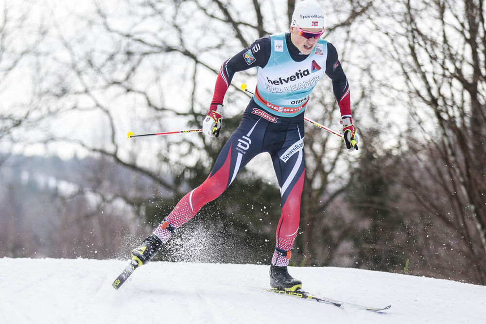 18.02.2017, Otepaeae, Estonia (EST):Johannes Hoesflot Klaebo (NOR) - FIS world cup cross-country, individual sprint, Otepaeae (EST). www.nordicfocus.com. © Modica/NordicFocus. Every downloaded picture is fee-liable.
