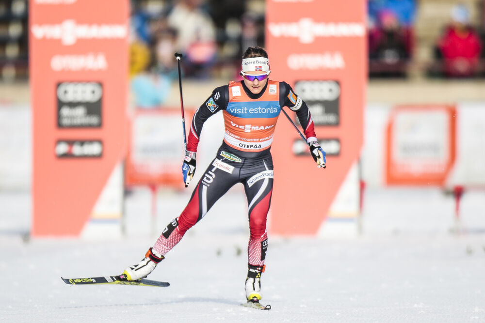 18.02.2017, Otepaeae, Estonia (EST):Maiken Caspersen Falla (NOR) - FIS world cup cross-country, individual sprint, Otepaeae (EST). www.nordicfocus.com. © Modica/NordicFocus. Every downloaded picture is fee-liable.