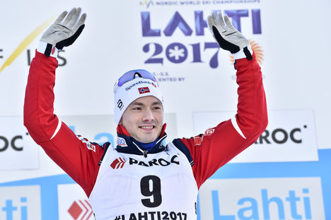 25.02.2017, Lahti, Finland (FIN):Finn Haagen Krogh (NOR) - FIS nordic world ski championships, cross-country, skiathlon men, Lahti (FIN). www.nordicfocus.com. © Thibaut/NordicFocus. Every downloaded picture is fee-liable. NordicFocus 25.02.2017, Lahti, Finland (FIN):Finn Haagen Krogh (NOR) - FIS nordic world ski championships, cross-country, skiathlon men, Lahti (FIN). www.nordicfocus.com. © Thibaut/NordicFocus. Every downloaded picture is fee-liable.