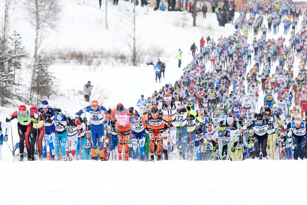 05.03.2017, Mora, Sweden (SWE):Start of the race - Ski Classics Vasaloppet, Mora (SWE). www.nordicfocus.com. © Rauschendorfer/NordicFocus. Every downloaded picture is fee-liable.
