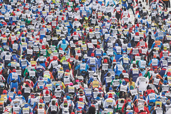 05.03.2017, Mora, Sweden (SWE): Athletes at the famous climb after the start of the race - Ski Classics Vasaloppet, Mora (SWE). www.nordicfocus.com. © Rauschendorfer/NordicFocus. Every downloaded picture is fee-liable. NordicFocus