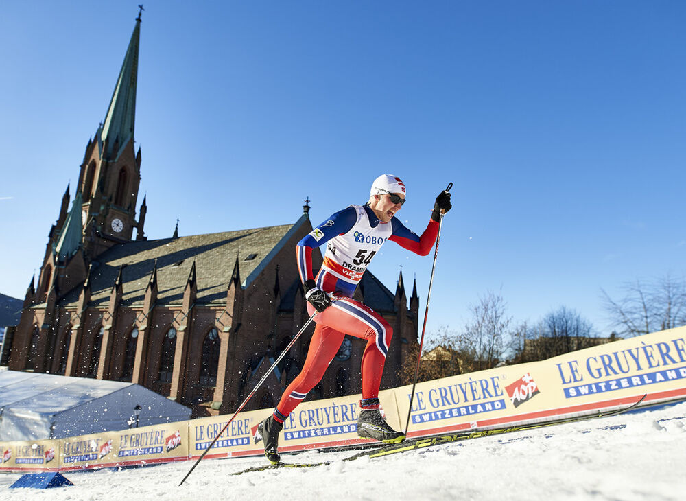 03.02.2016, Drammen, Norway (NOR):Even Northug (NOR) - FIS world cup cross-country, individual sprint, Drammen (NOR). www.nordicfocus.com. © Felgenhauer/NordicFocus. Every downloaded picture is fee-liable.