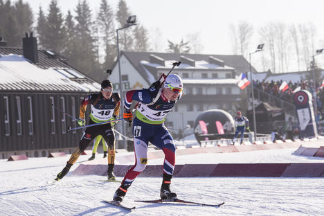 28.01.2017, Duszniki Zdroj, Poland (POL):Martin Femsteinevik (NOR) - IBU Open European championships biathlon, pursuit men, Duszniki Zdroj (POL). www.nordicfocus.com. © Manzoni/NordicFocus. Every downloaded picture is fee-liable. NordicFocus 28.01.2017, Duszniki Zdroj, Poland (POL):Martin Femsteinevik (NOR) - IBU Open European championships biathlon, pursuit men, Duszniki Zdroj (POL). www.nordicfocus.com. © Manzoni/NordicFocus. Every downloaded picture is fee-liable.