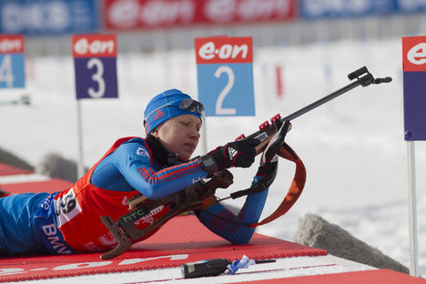 23.01.2016, Antholz, Italy (ITA):Anastasia Zagoruiko (RUS) - IBU world cup biathlon, pursuit women, Antholz (ITA). www.nordicfocus.com. © Manzoni/NordicFocus. Every downloaded picture is fee-liable. NordicFocus 23.01.2016, Antholz, Italy (ITA):Anastasia Zagoruiko (RUS) - IBU world cup biathlon, pursuit women, Antholz (ITA). www.nordicfocus.com. © Manzoni/NordicFocus. Every downloaded picture is fee-liable.