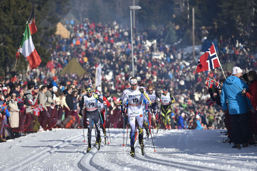 11.03.2017, Oslo, Norway (NOR):Dietmar Noeckler (ITA), Daniel Rickardsson (SWE) - FIS world cup cross-country, mass men, Oslo (NOR). www.nordicfocus.com. © Thibaut/NordicFocus. Every downloaded picture is fee-liable.