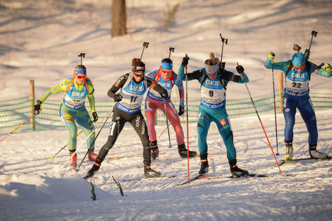 11.03.2017, Kontiolahti, Finland (FIN):Marie Dorin Habert (FRA), Selina Gasparin (SUI) - IBU world cup biathlon, pursuit women, Kontiolahti (FIN). www.nordicfocus.com. © Tumashov/NordicFocus. Every downloaded picture is fee-liable. NordicFocus 11.03.2017, Kontiolahti, Finland (FIN):Marie Dorin Habert (FRA), Selina Gasparin (SUI) - IBU world cup biathlon, pursuit women, Kontiolahti (FIN). www.nordicfocus.com. © Tumashov/NordicFocus. Every downloaded picture is fee-liable.