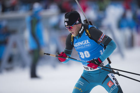 07.01.2017, Oberhof, Germany (GER):Antonin Guigonnat (FRA) - IBU world cup biathlon, pursuit men, Oberhof (GER). www.nordicfocus.com. © Manzoni/NordicFocus. Every downloaded picture is fee-liable. NordicFocus 07.01.2017, Oberhof, Germany (GER):Antonin Guigonnat (FRA) - IBU world cup biathlon, pursuit men, Oberhof (GER). www.nordicfocus.com. © Manzoni/NordicFocus. Every downloaded picture is fee-liable.