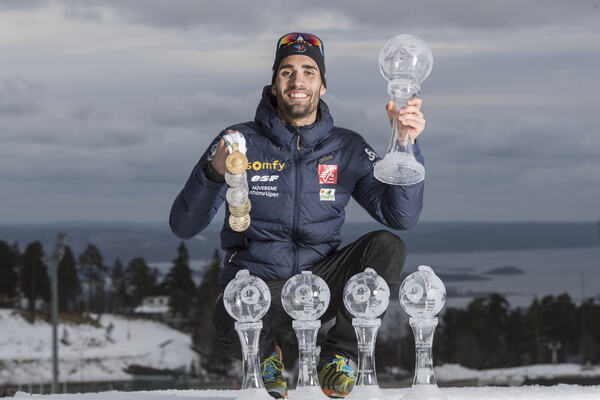 19.03.2017, Oslo, Norway (NOR):Martin Fourcade (FRA) - IBU world cup biathlon, cups, Oslo (NOR). www.nordicfocus.com. © Manzoni/NordicFocus. Every downloaded picture is fee-liable. NordicFocus