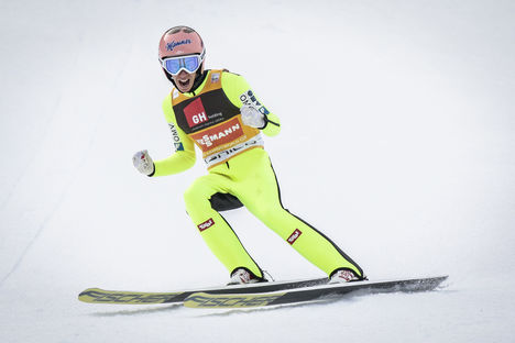 24.03.2017, Planica, Slovenia (SLO):Stefan Kraft (AUT) - FIS world cup ski flying, individual HS225, Planica (SLO). www.nordicfocus.com. © Modica/NordicFocus. Every downloaded picture is fee-liable. NordicFocus 24.03.2017, Planica, Slovenia (SLO):Stefan Kraft (AUT) - FIS world cup ski flying, individual HS225, Planica (SLO). www.nordicfocus.com. © Modica/NordicFocus. Every downloaded picture is fee-liable.