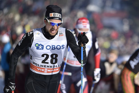 11.03.2017, Oslo, Norway (NOR):Ueli Schnider (SUI) - FIS world cup cross-country, mass men, Oslo (NOR). www.nordicfocus.com. © Thibaut/NordicFocus. Every downloaded picture is fee-liable. Thibaut/NordicFocus 11.03.2017, Oslo, Norway (NOR):Ueli Schnider (SUI) - FIS world cup cross-country, mass men, Oslo (NOR). www.nordicfocus.com. © Thibaut/NordicFocus. Every downloaded picture is fee-liable.