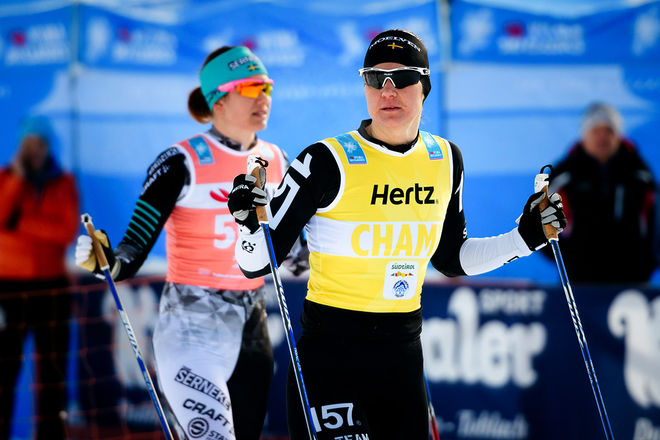 BRITTA JOHANSSON NORGREN har redan vunnit Visma Ski Classics sammanlagt den här säsongen och försvarat segern från ifjol. Det innan den kommande finalen i finska Ylläs-Levi. Foto: MAGNUS ÖSTH