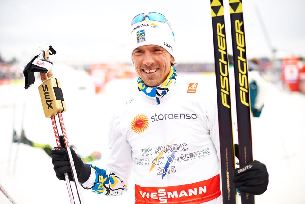 25.02.2015, Falun, Sweden (SWE): Johan Olsson (SWE)- FIS nordic world ski championships, cross-country, 15km men, Falun (SWE). www.nordicfocus.com. © NordicFocus. Every downloaded picture is fee-liable.