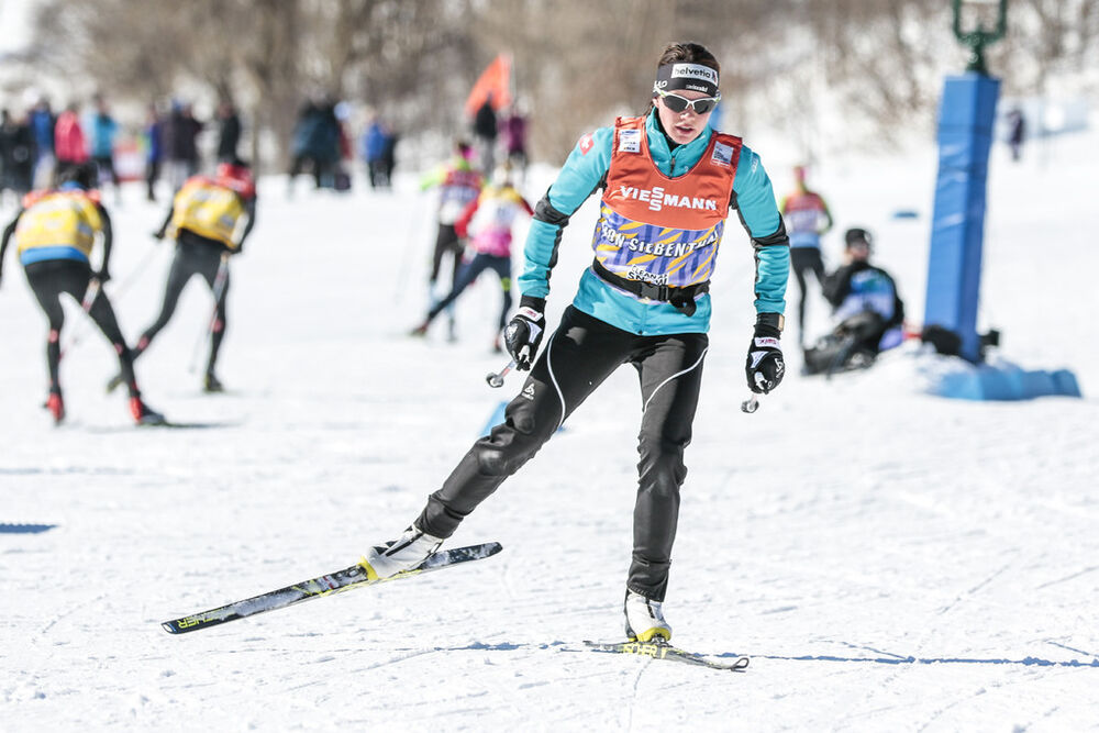19.03.2017, Quebec, Canada (CAN):Nathalie Von Siebenthal (SUI) - FIS world cup cross-country, pursuit women, Quebec (CAN). www.nordicfocus.com. © Modica/NordicFocus. Every downloaded picture is fee-liable.