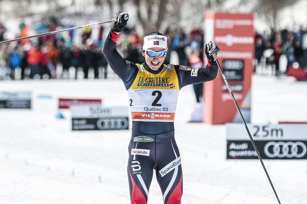 19.03.2017, Quebec, Canada (CAN):Marit Bjoergen (NOR) - FIS world cup cross-country, pursuit women, Quebec (CAN). www.nordicfocus.com. © Modica/NordicFocus. Every downloaded picture is fee-liable.