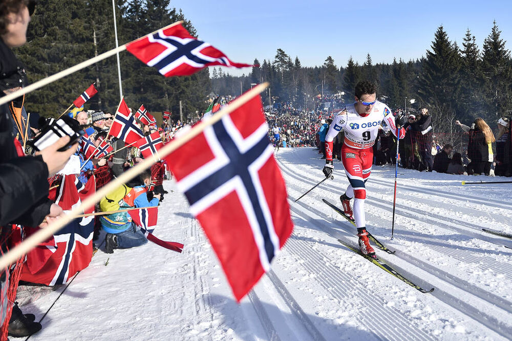 11.03.2017, Oslo, Norway (NOR):Finn Haagen Krogh (NOR) - FIS world cup cross-country, mass men, Oslo (NOR). www.nordicfocus.com. © Thibaut/NordicFocus. Every downloaded picture is fee-liable.
