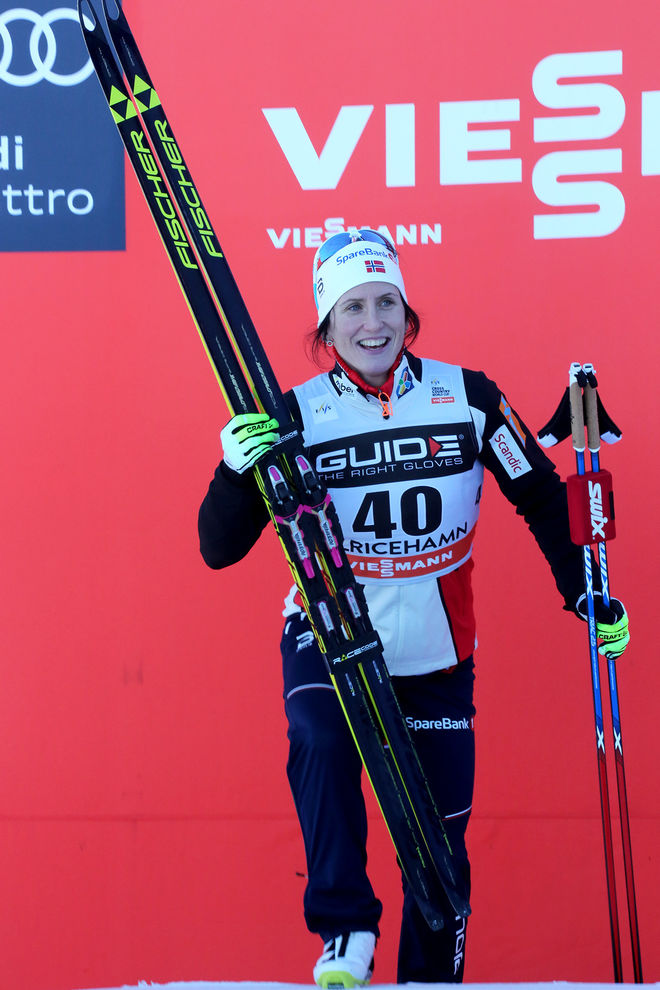 MARIT BJØRGEN satsar för fullt mot sitt sista OS nästa vinter. Här från världscupen i Ulricehamn i vintras. Foto/rights: MARCELA HAVLOVA/sweski.com