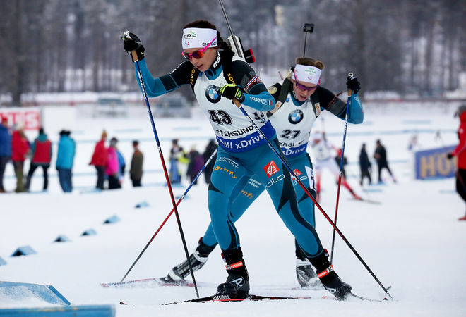 24-ÅRIGA Anais Chevalier fick sitt stora genombrott i vintras med bland annat två medaljer på VM i Hochfilzen i Österrike. Foto/rights: MARCELA HAVLOVA/sweski.com