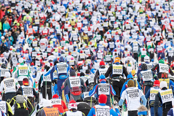 05.03.2017, Mora, Sweden (SWE): Athletes at the famous climb after the start of the race - Ski Classics Vasaloppet, Mora (SWE). www.nordicfocus.com. © Rauschendorfer/NordicFocus. Every downloaded picture is fee-liable. NordicFocus