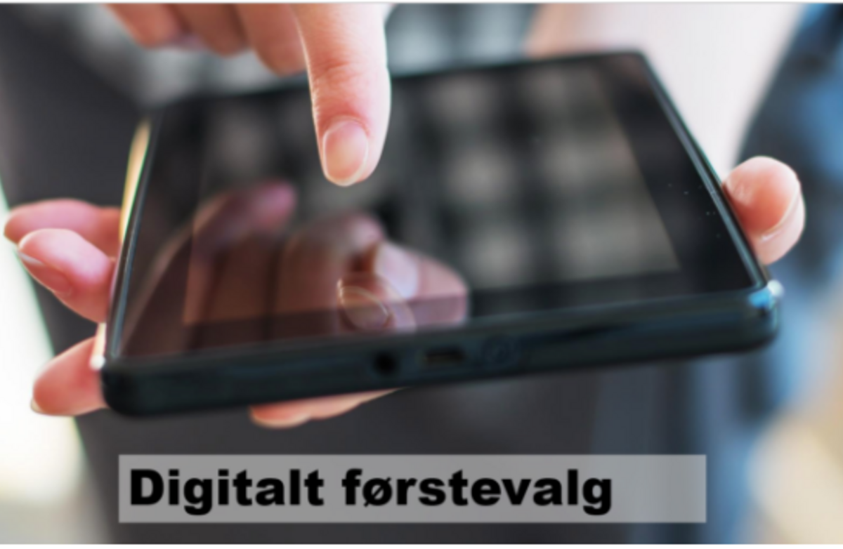Illustrasjonsbilde digitalt førstevalg. Foto: KMD