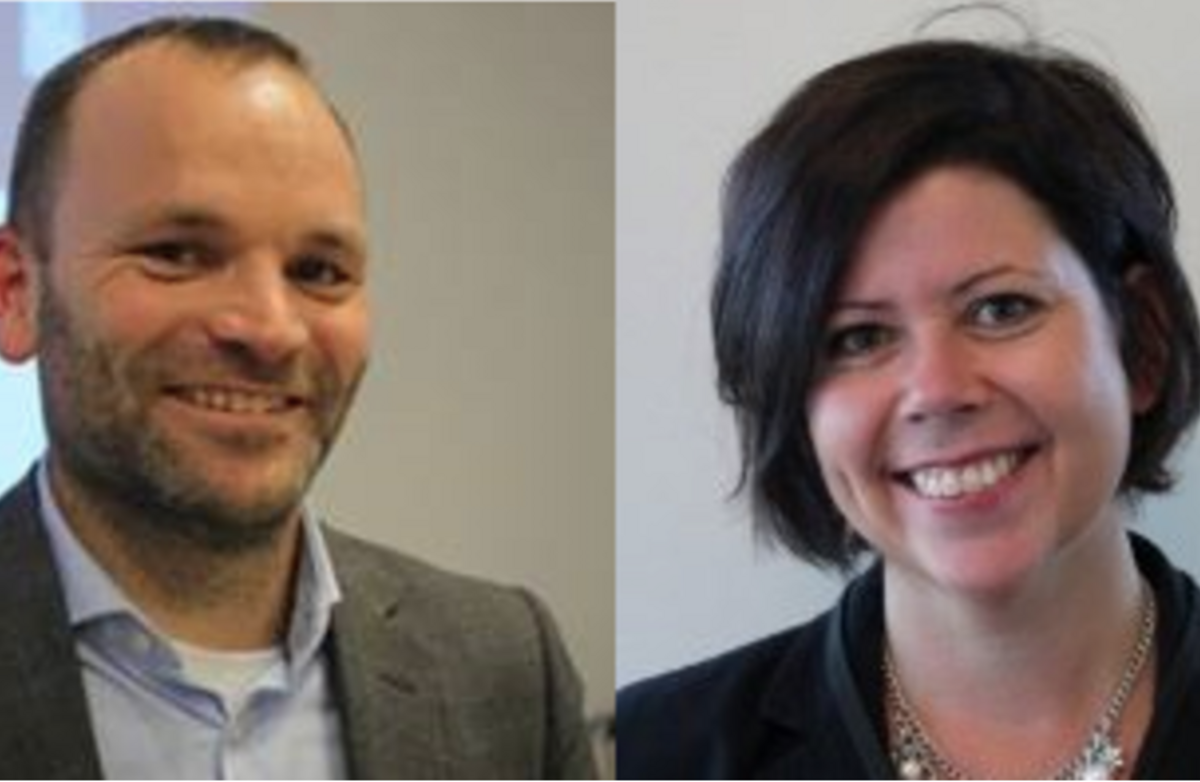 Øystein Schønberg-Grevbo i Finansdepartementet, med ansvaret for styring av Skatteetaten, og Lucie Aunan, avdelingsdirektør for Forretningsutvikling i Skattedirektoratet