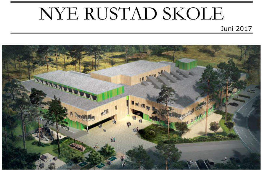 Nye Rustad skole illustrasjonsbilde