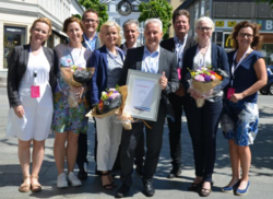 Stolte prisvinnere i Asker kommune.
