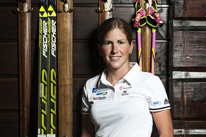 KATERINA SMUTNA - som är Britta Johansson Norgrens hårdaste konkurrent i Visma Ski Classics - skall åka för tjeckiska Team PIONEER Investments i 2018-säsongen. Foto: TEAM PIONEER INVESTMENTS