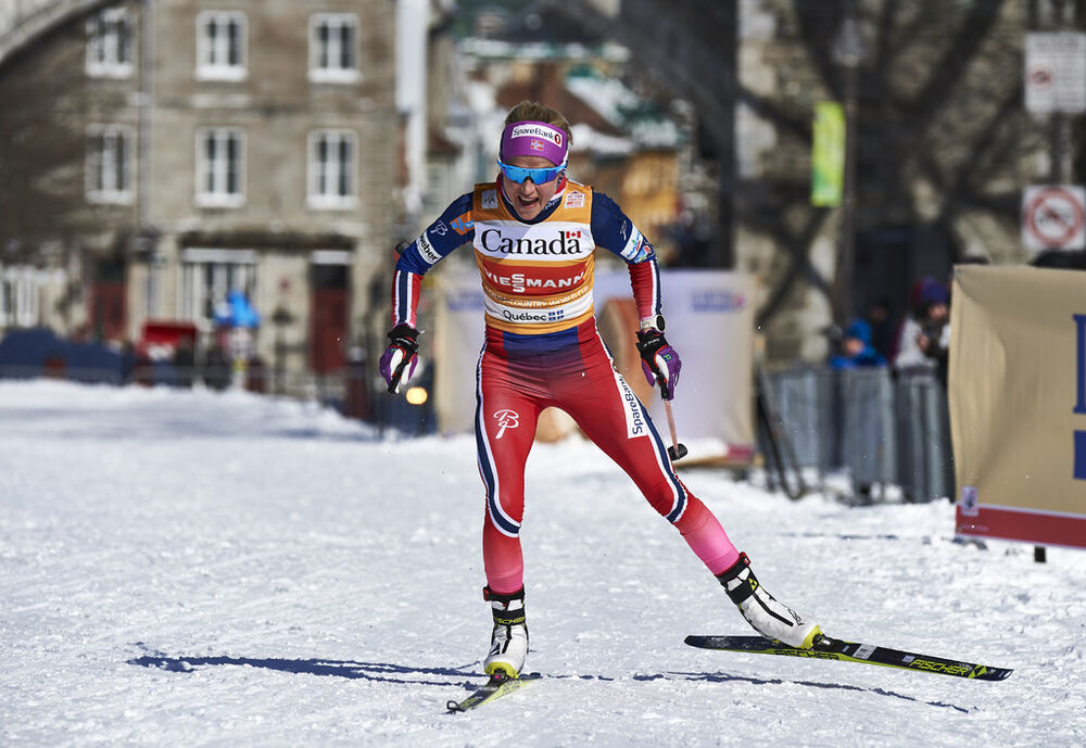 04.03.2016, Quebec, Canada (CAN):Therese Johaug (NOR) - FIS world cup cross-country, individual sprint, Quebec (CAN). www.nordicfocus.com. © Felgenhauer/NordicFocus. Every downloaded picture is fee-liable.