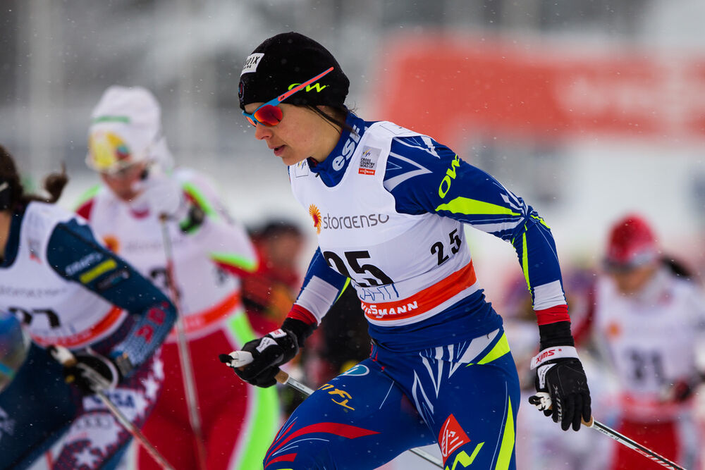 21.02.2016, Lahti, Finland (FIN): Anouk Faivre Picon (FRA) - FIS world cup cross-country, skiathlon women, Lahti (FIN). www.nordicfocus.com. © Laiho/NordicFocus. Every downloaded picture is fee-liable.