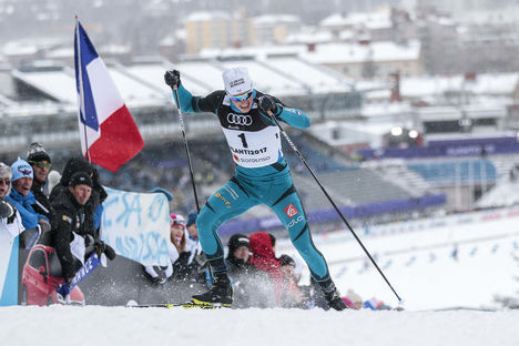 23.02.2017, Lahti, Finland (FIN):Lucas Chanavat (FRA) - FIS nordic world ski championships, cross-country, individual sprint, Lahti (FIN). www.nordicfocus.com. © Modica/NordicFocus. Every downloaded picture is fee-liable. Modica/NordicFocus 23.02.2017, Lahti, Finland (FIN):Lucas Chanavat (FRA) - FIS nordic world ski championships, cross-country, individual sprint, Lahti (FIN). www.nordicfocus.com. © Modica/NordicFocus. Every downloaded picture is fee-liable.