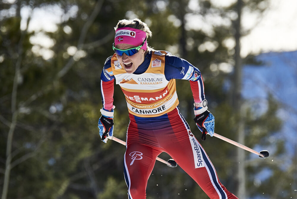 11.03.2016, Canmore, Canada (CAN):Therese Johaug (NOR) - FIS world cup cross-country, 10km women, Canmore (CAN). www.nordicfocus.com. © Felgenhauer/NordicFocus. Every downloaded picture is fee-liable.
