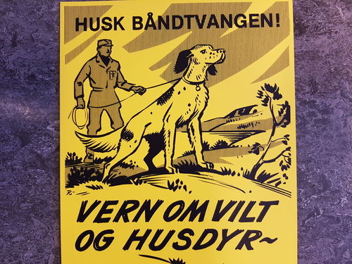 Plakat båndtvang Plakat båndtvang