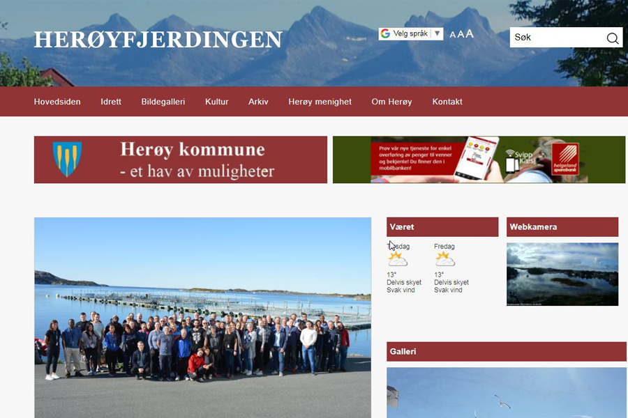 Nytt design på Herøyfjerdingen