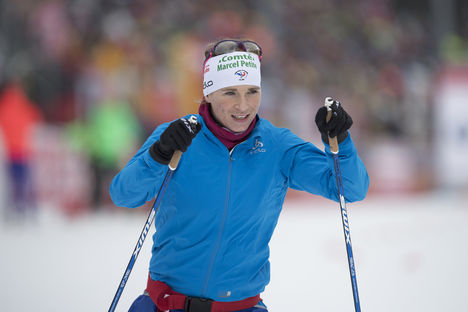 12.01.2017, Ruhpolding, Germany (GER):Anais Bescond (FRA) - IBU world cup biathlon, relay women, Ruhpolding (GER). www.nordicfocus.com. © Manzoni/NordicFocus. Every downloaded picture is fee-liable. NordicFocus 12.01.2017, Ruhpolding, Germany (GER):Anais Bescond (FRA) - IBU world cup biathlon, relay women, Ruhpolding (GER). www.nordicfocus.com. © Manzoni/NordicFocus. Every downloaded picture is fee-liable.