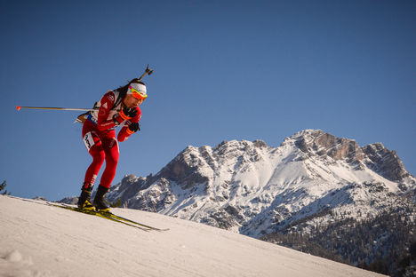 NordicFocus 19.02.2017, Hochfilzen, Austria (AUT):Darya Domracheva (BLR) - IBU world championships biathlon, mass women, Hochfilzen (AUT). www.nordicfocus.com. © NordicFocus. Every downloaded picture is fee-liable.