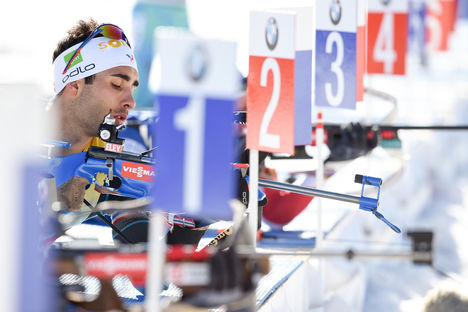 NordicFocus 16.02.2017, Hochfilzen, Austria (AUT):Martin Fourcade (FRA) - IBU world championships biathlon, individual men, Hochfilzen (AUT). www.nordicfocus.com. © NordicFocus. Every downloaded picture is fee-liable.