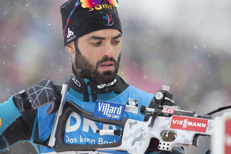 NordicFocus 15.01.2017, Ruhpolding, Germany (GER):Simon Fourcade (FRA) - IBU world cup biathlon, pursuit men, Ruhpolding (GER). www.nordicfocus.com. © Manzoni/NordicFocus. Every downloaded picture is fee-liable.