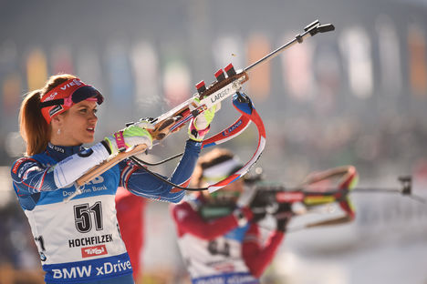 NordicFocus 15.02.2017, Hochfilzen, Austria (AUT):Gabriela Koukalova (CZE) - IBU world championships biathlon, individual women, Hochfilzen (AUT). www.nordicfocus.com. © NordicFocus. Every downloaded picture is fee-liable.