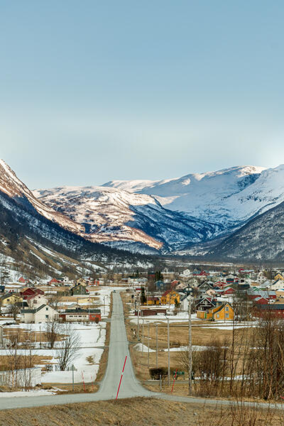 Kåfjorddalen om vinteren