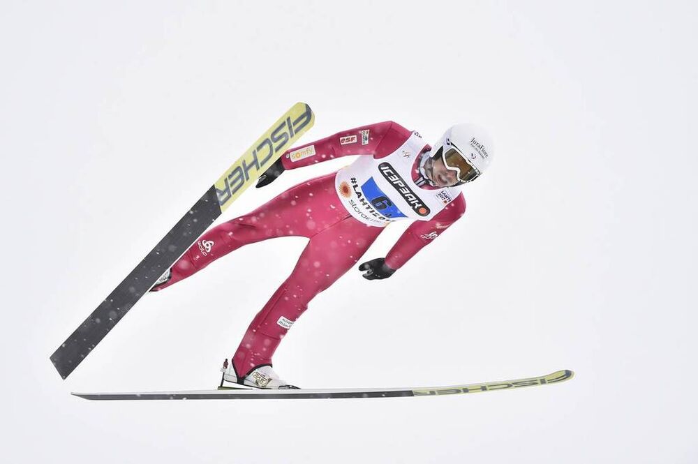 26.02.2017, Lahti, Finland (FIN):Maxime Laheurte (FRA) - FIS nordic world ski championships, nordic combined, team HS100/4x5km, Lahti (FIN). www.nordicfocus.com. © Thibaut/NordicFocus. Every downloaded picture is fee-liable.