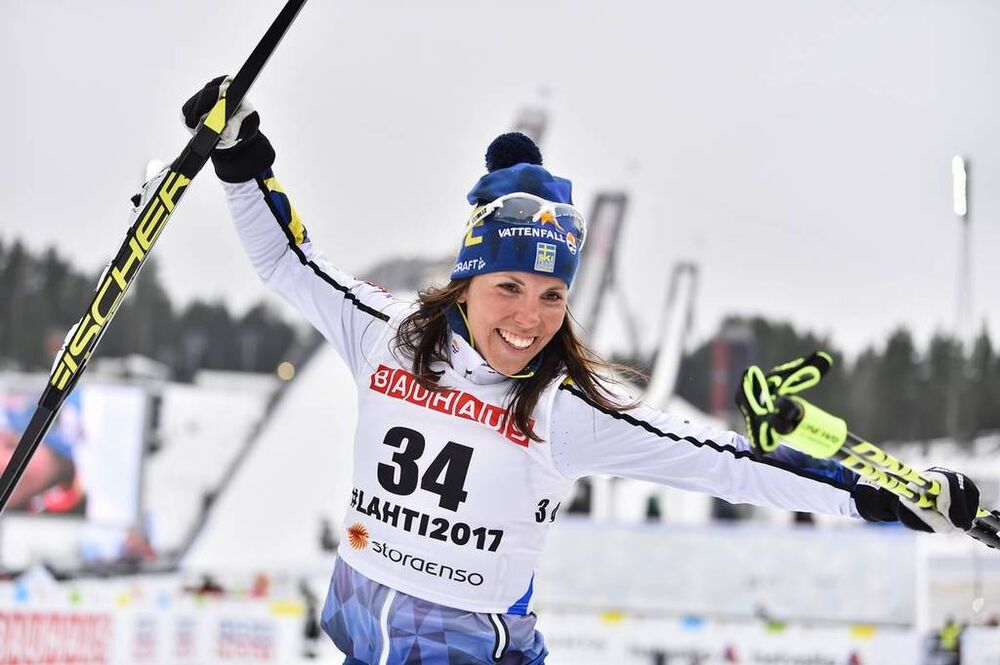 28.02.2017, Lahti, Finland (FIN):Charlotte Kalla (SWE) - FIS nordic world ski championships, cross-country, 10km women, Lahti (FIN). www.nordicfocus.com. © Thibaut/NordicFocus. Every downloaded picture is fee-liable.