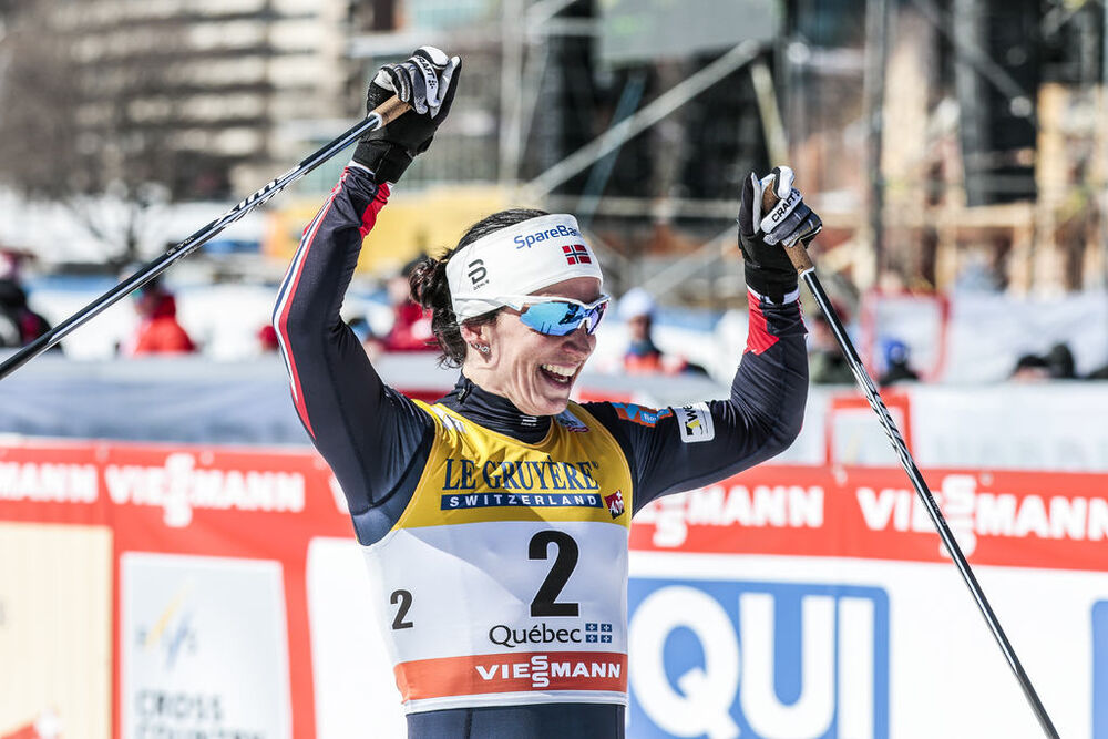 19.03.2017, Quebec, Canada (CAN):Marit Bjoergen (NOR) - FIS world cup cross-country, pursuit women, Quebec (CAN). www.nordicfocus.com. © Modica/NordicFocus. Every downloaded picture is fee-liable.